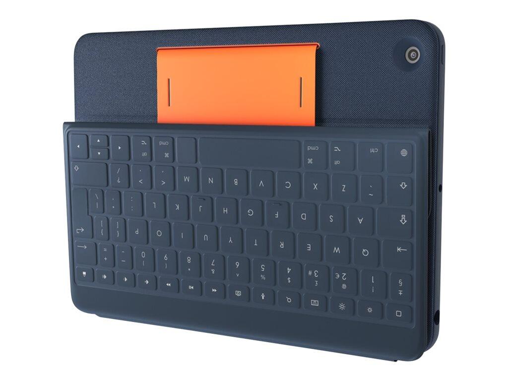 Logitech Rugged Combo 3 for Education Master Pack Tastatur und Foliohülle für 10,2" Apple iPad, Classic Blue