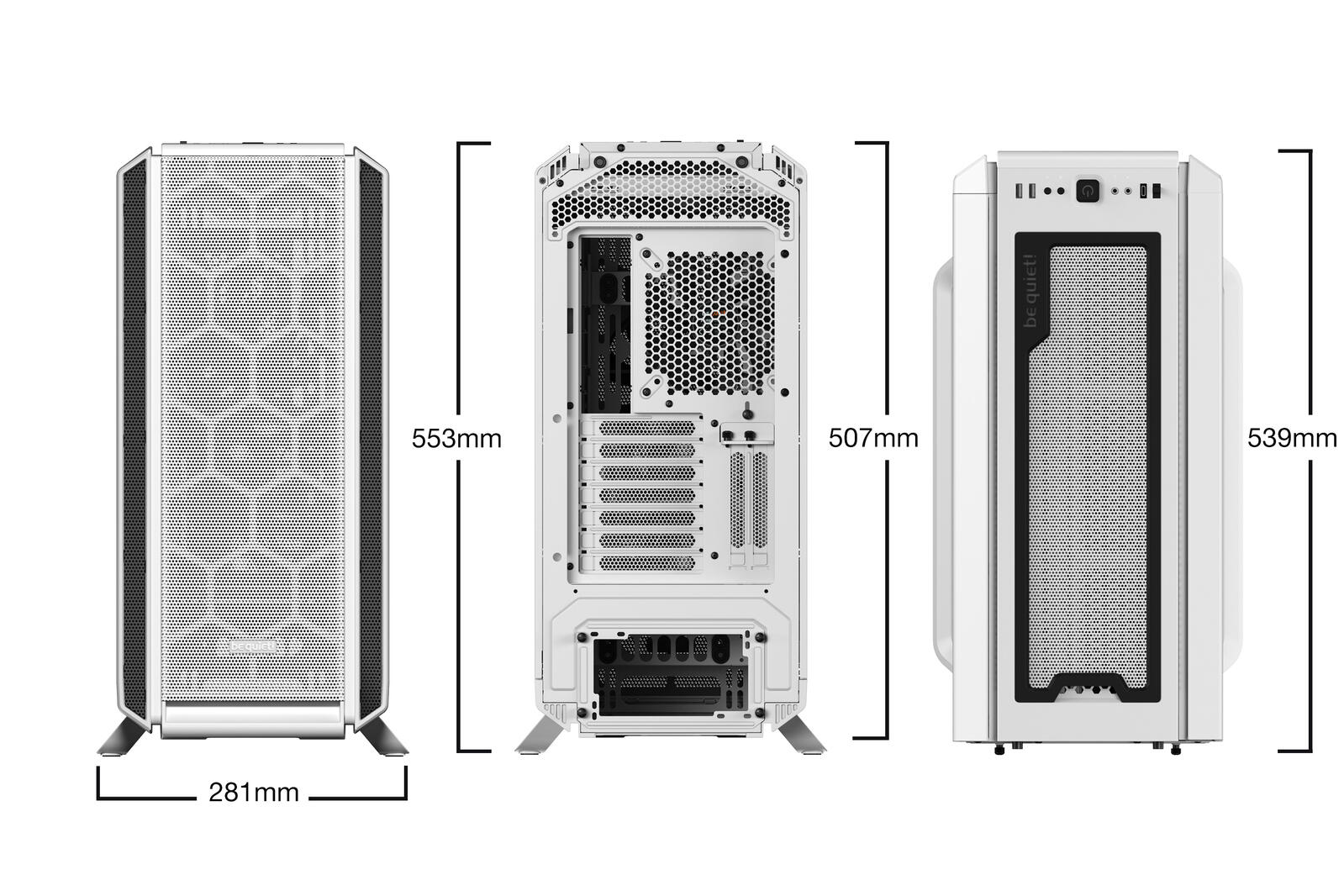 be quiet PC Gehäuse Silent Base 802 Window E-ATX weiß