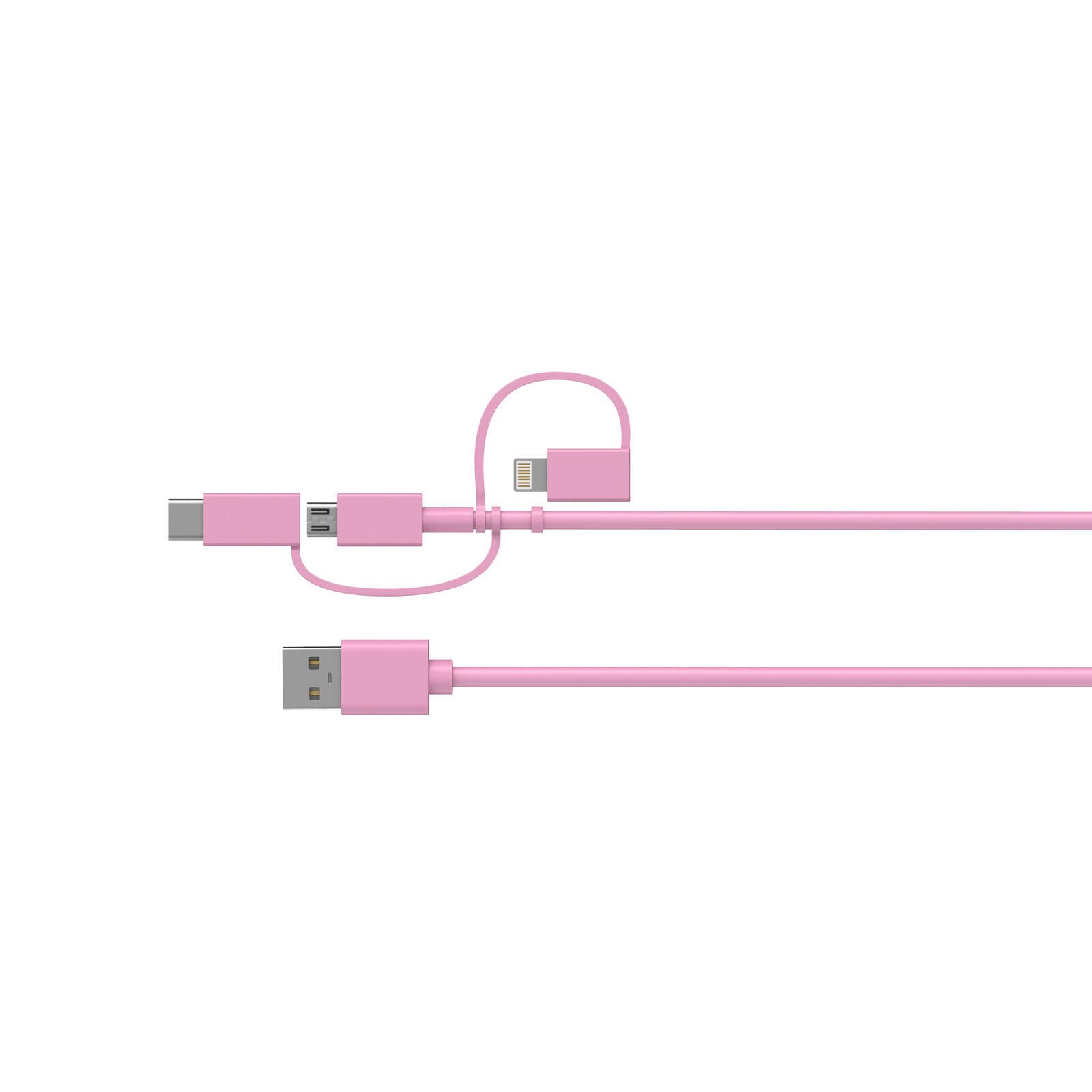 OtterBox 5.000 mAh Powerbank mit Universal USB-Kabel (Pink)