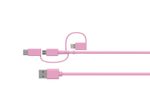 OtterBox 5.000 mAh Powerbank mit Universal USB-Kabel (Pink)
