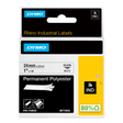 DYMO® Original IND-Schriftband für Rhino 6000+, Permanent Polyester - schwarz auf weiss