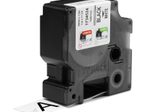 DYMO® Original IND-Schriftband für Rhino 6000+, flexibles & reissfestes Nylon - schwarz auf weiss