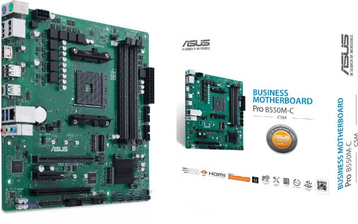ASUS PRO B550M-C/CSM Business Mainboard Sockel AM4