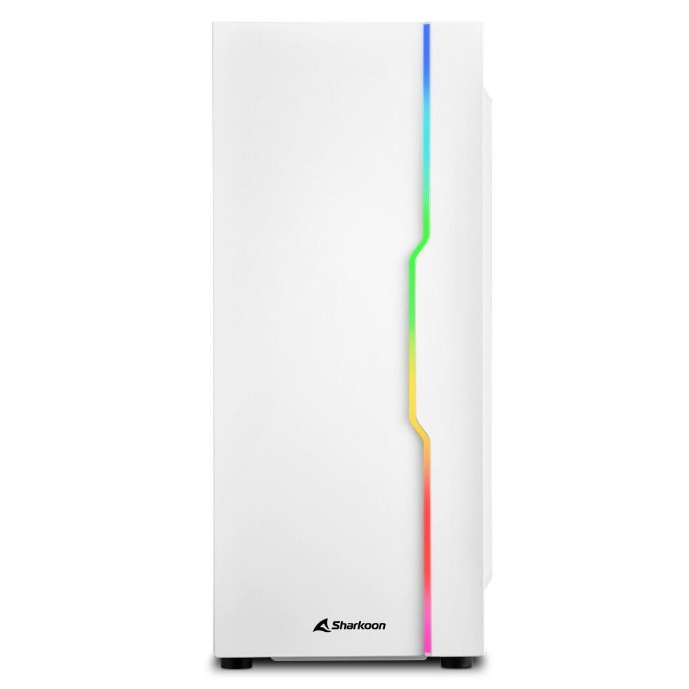 Sharkoon PC Gehäuse RGB Slider White ATX weiß
