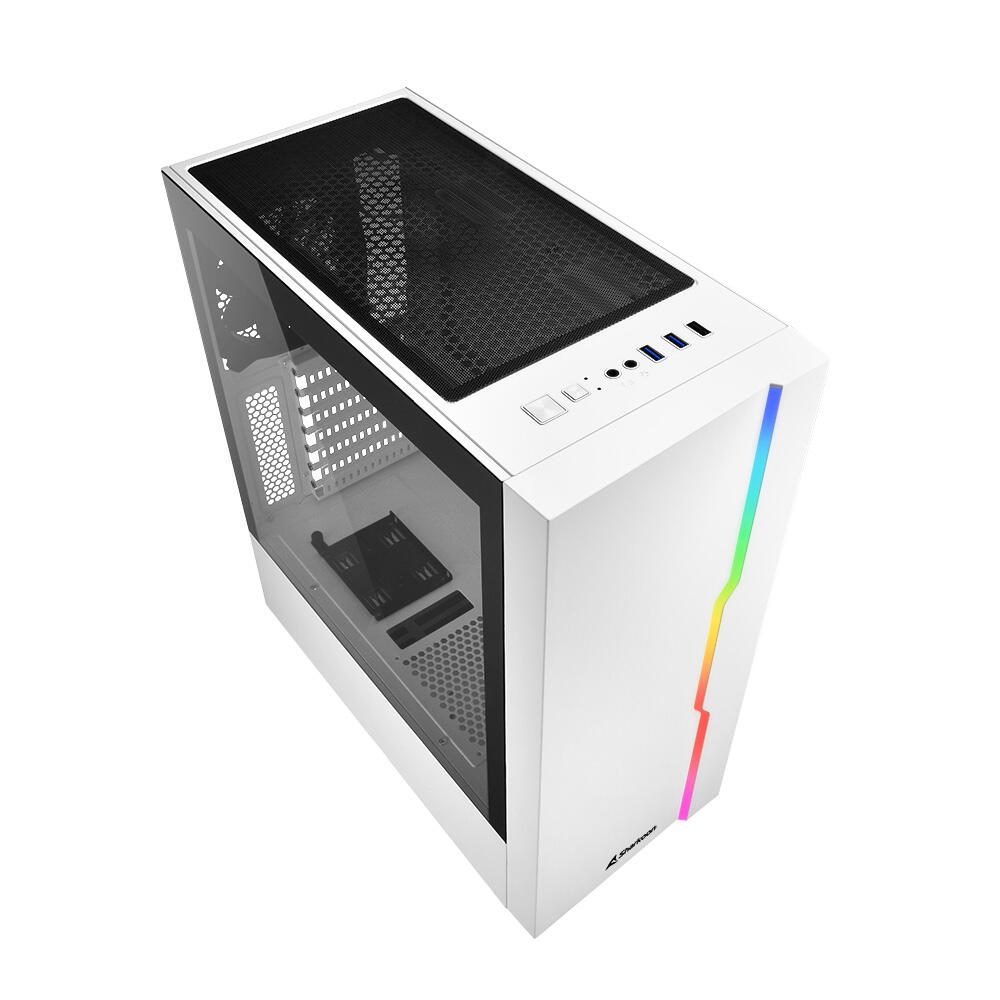 Sharkoon PC Gehäuse RGB Slider White ATX weiß