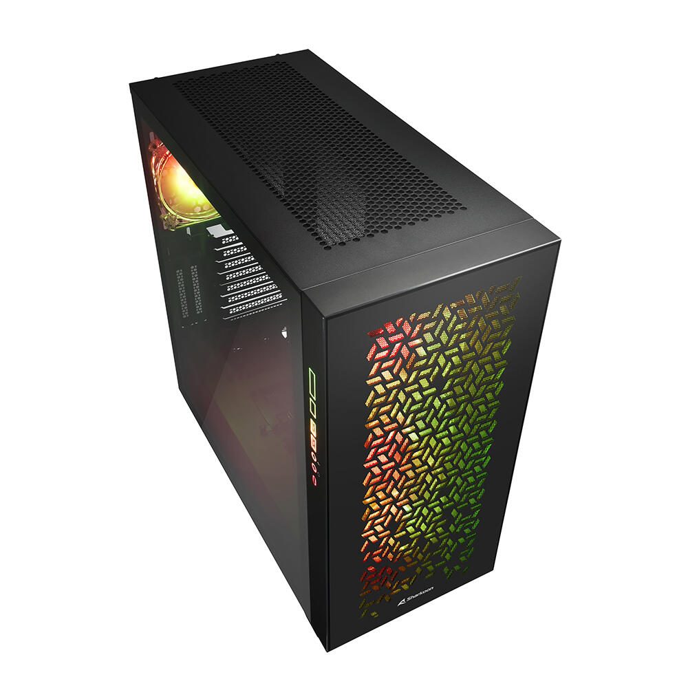 Sharkoon PC Gehäuse Elite Shark CA300H Black ATX E-ATX schwarz