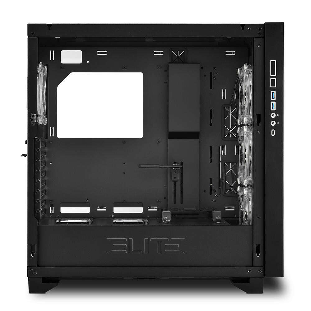 Sharkoon PC Gehäuse Elite Shark CA300H Black ATX E-ATX schwarz