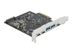 DeLOCK PCI Express x4 Karte zu USB Type-C / USB Typ-A