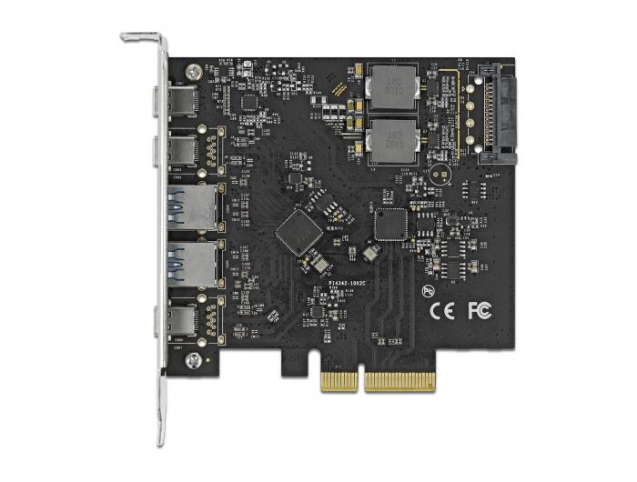 DeLOCK PCI Express x4 Karte zu USB Type-C / USB Typ-A