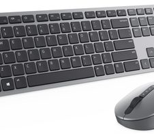 Dell Premier Multi-Device KM7321W kabelloses Tastatur und Maus Set - QWERTZ DE - grau