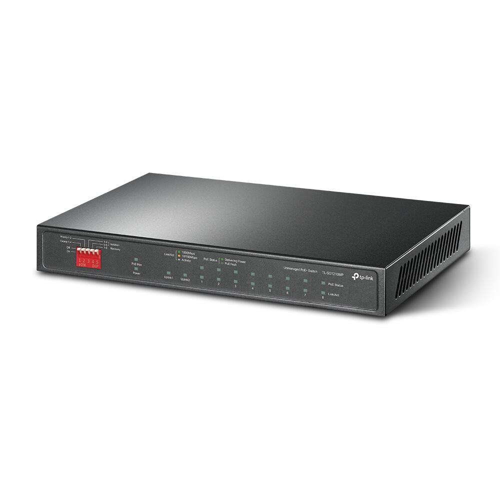 TP-Link TL-SG1210MP 10-Port Gigabit Desktop Switch mit 8-Po PoE+