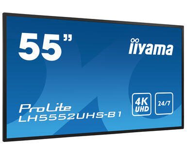 iiyama ProLite LH5552UHS-B1 138,8cm (55 Zoll) 4K UHD Auflösung, 24/7 Betriebszeit, Intel® SDM-S Steckplatz