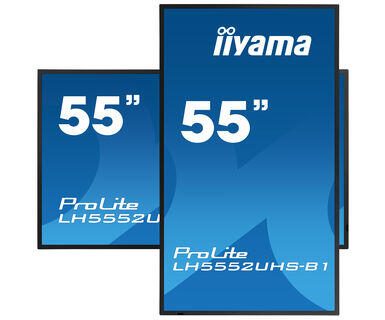 iiyama ProLite LH5552UHS-B1 138,8cm (55 Zoll) 4K UHD Auflösung, 24/7 Betriebszeit, Intel® SDM-S Steckplatz