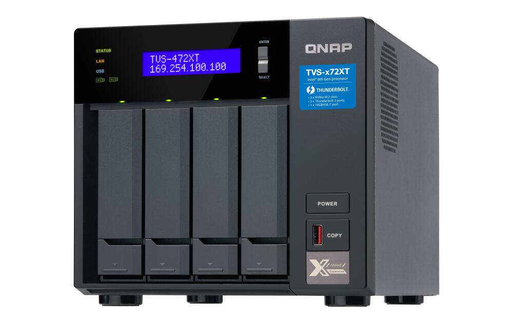 QNAP NAS TVS-472XT-i3-4G 4-Bay