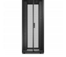 APC Easy Rack 800mm/48HE/1000mm mit Dach, Seitenwand, Rollen, Füßen und 4 Halterungen, ohne Boden, schwarz (ER8802)