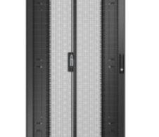 APC Easy Rack 800mm/48HE/1200mm mit Dach, Rollen, Füßen und 4 Halterungen, ohne Seitenteile, Boden, schwarz