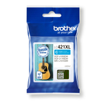 Brother Original LC-421XLC Druckerpatrone cyan 500 Seiten (LC421XLC)