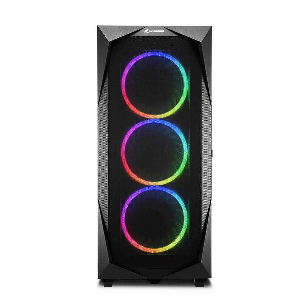 Sharkoon PC Gehäuse REV300 RGB Black ATX schwarz