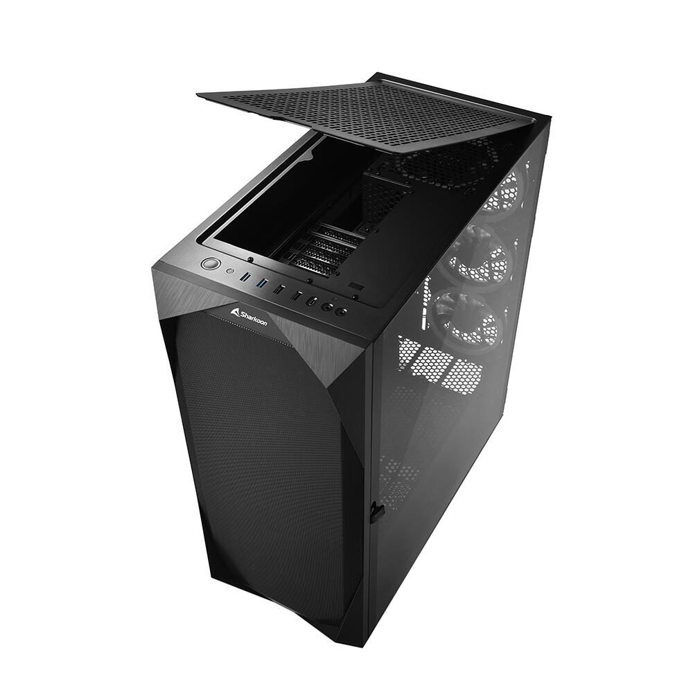 Sharkoon PC Gehäuse REV300 RGB Black ATX schwarz