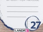 LANDRÉ® Collegeblock Recycling Lineatur 27 liniert DIN A4 Innen- und Außenrand