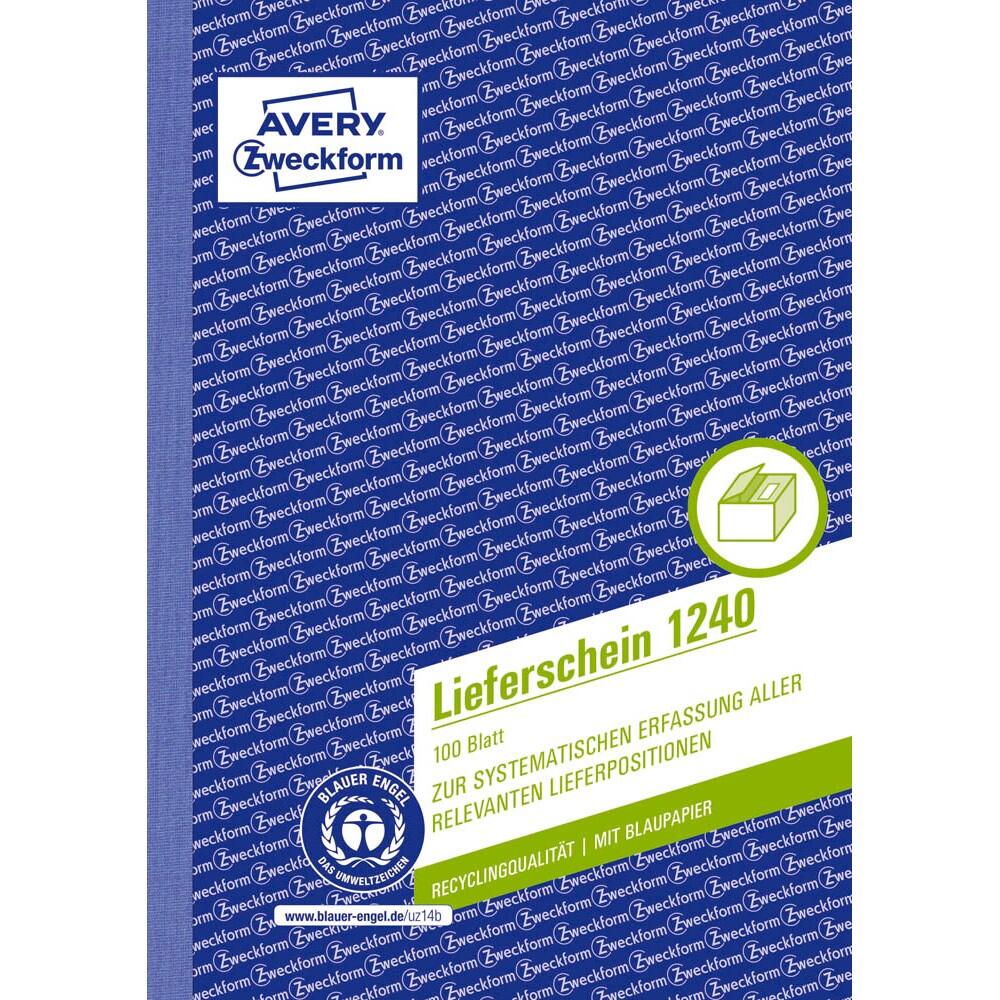 AVERY Zweckform Lieferschein Formularbuch 1240 - 1 x 100 Blatt