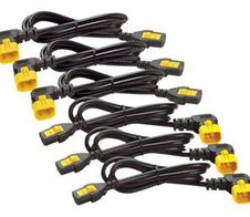APC AP8704R-WW Stromkabel-Set (je 6), verriegelbar, C13 auf C14 (90 Grad), 1,2 m