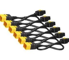 APC AP8712S Stromkabel-Set (6 Stück), mit Verriegelung, C19 auf C20, 0,6 m