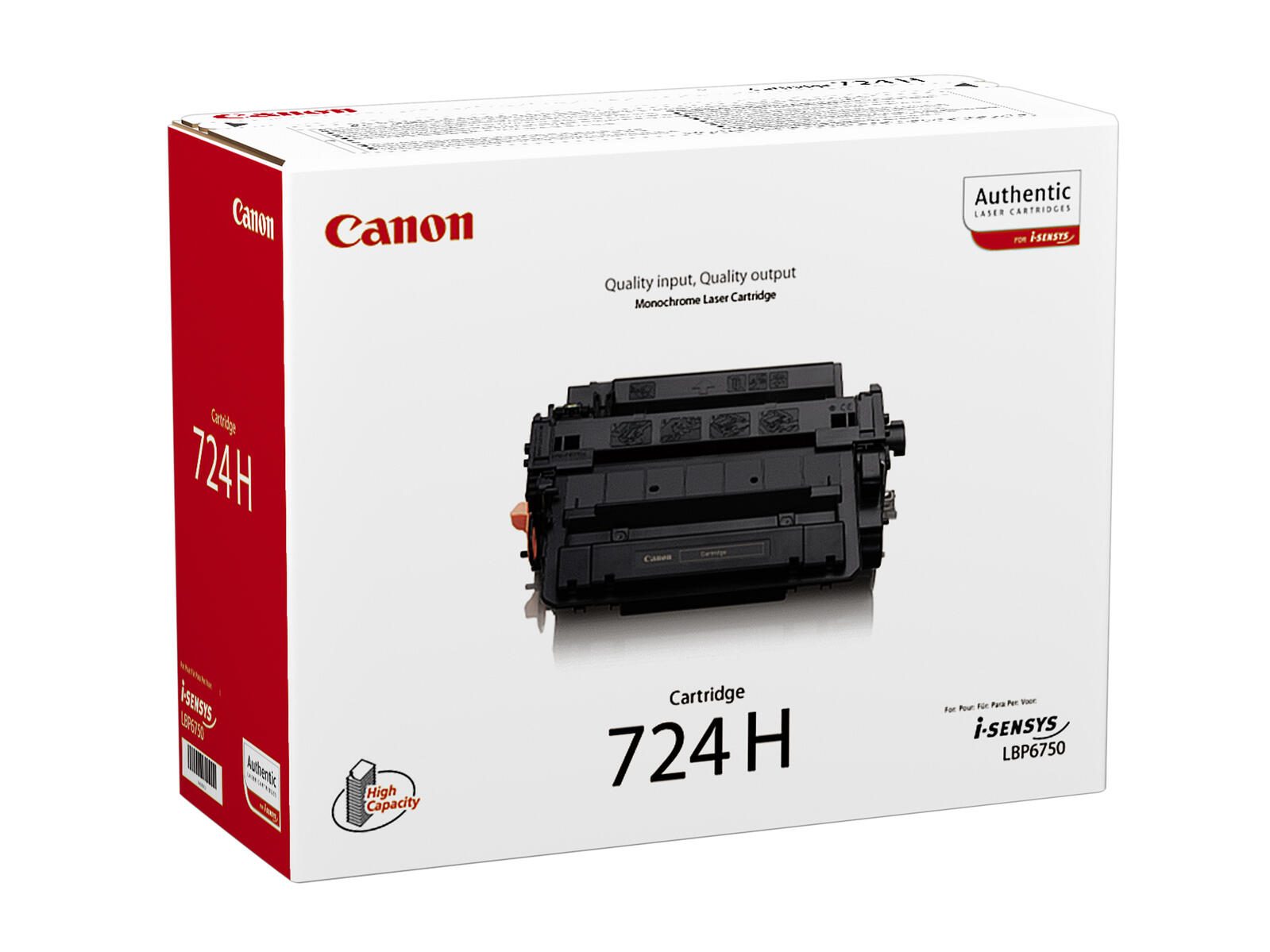 Canon Original Toner 724H schwarz hohe Ergiebigkeit 12.500 Seiten (3482B002)