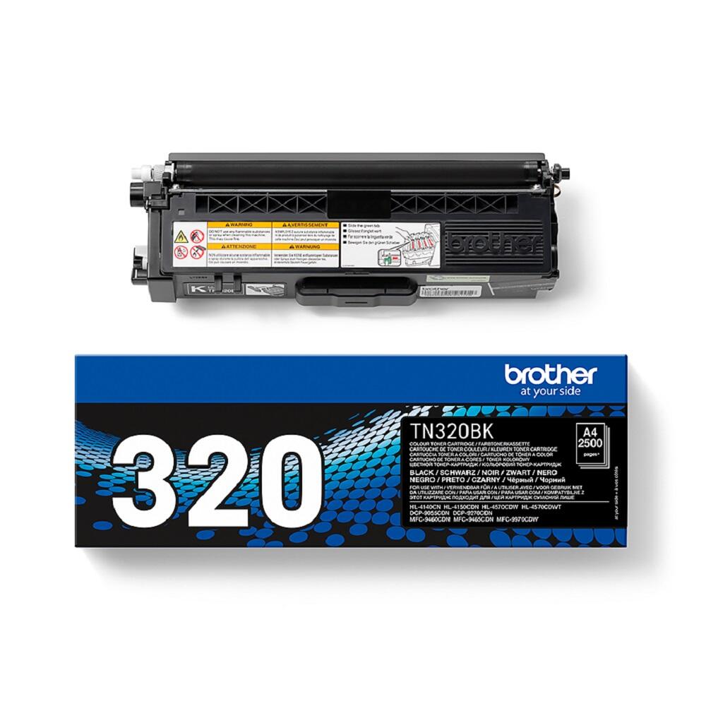 Brother Original TN320BK Toner schwarz 2.500 Seiten (TN-320BK)