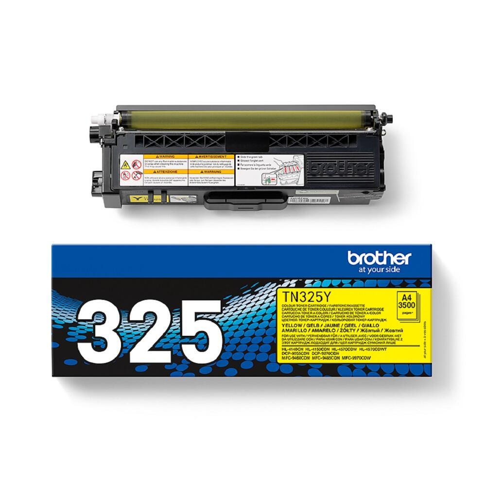Brother Original TN325Y Toner gelb 3.500 Seiten (TN-325Y)