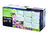 Brother Original TN328BK Toner schwarz 6.000 Seiten (TN-328BK)