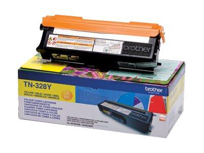 Brother Original TN328Y Toner gelb 6.000 Seiten (TN-328Y)