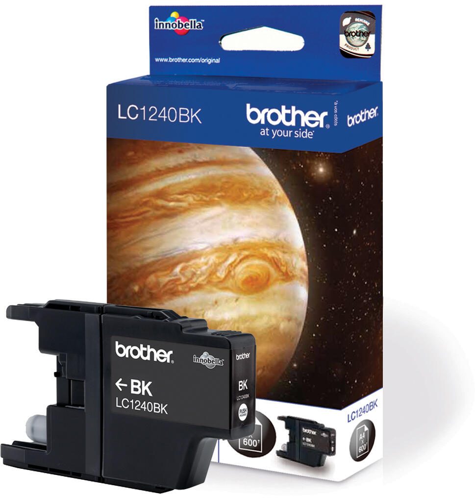 Brother Original LC-1240BK Druckerpatrone schwarz 600 Seiten (LC1240BK)