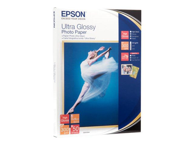 Epson Ultra Glossy Photo Paper - Fotopapier, glänzend - 130 x 180 mm - 50 Blatt - für Expression Photo XP-950 Stylus Pr