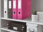 LEITZ Ordner pink Karton 8,0 cm - DIN A4