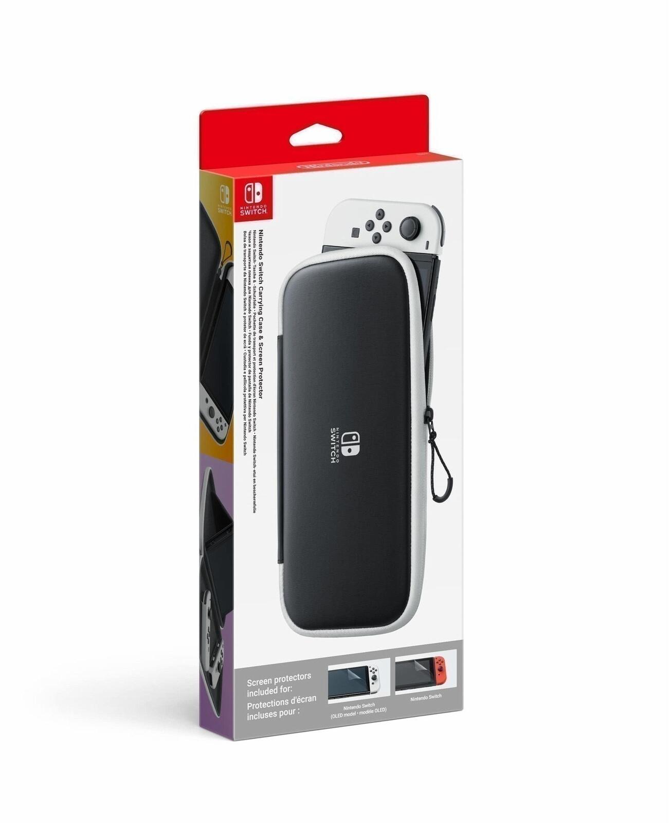 Nintendo Switch Taschen-Set schwarz-weiß