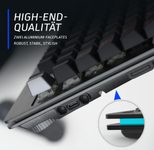 Mountain Everest Core Midnight Black - RGB Gaming Tastatur mit CHERRY MX Silent Switches