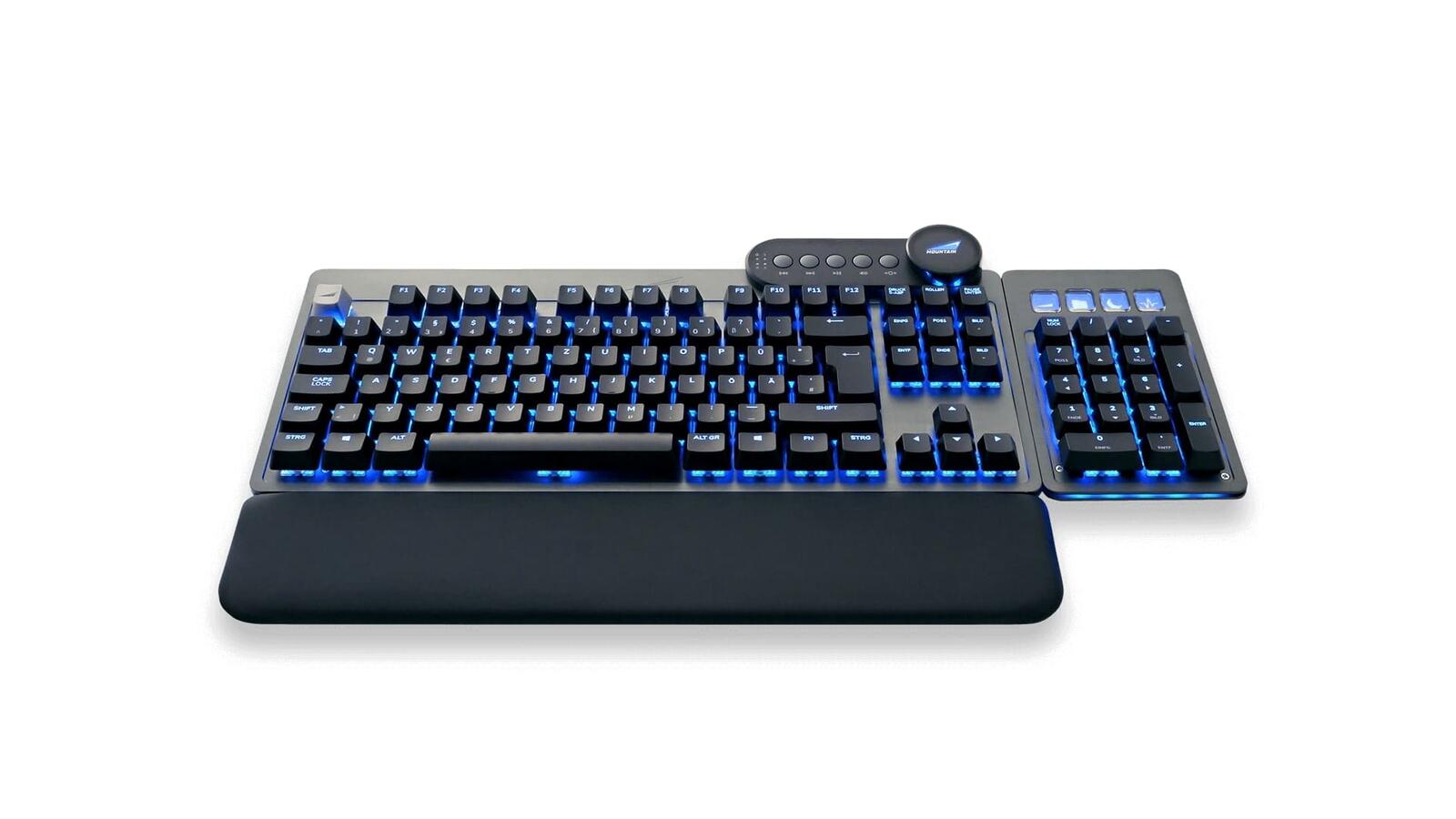 Mountain Everest Max Gunmetal Grey - RGB Gaming Tastatur mit CHERRY MX Speed Switches