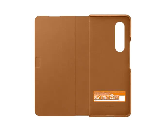 Leather Flip Cover EF-FF926 für das Galaxy Z Fold3 5G (Camel)