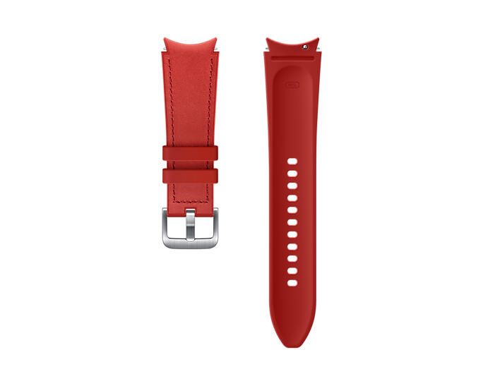 Samsung Hybrid Leather Band für die Galaxy Watch4-Serie Red