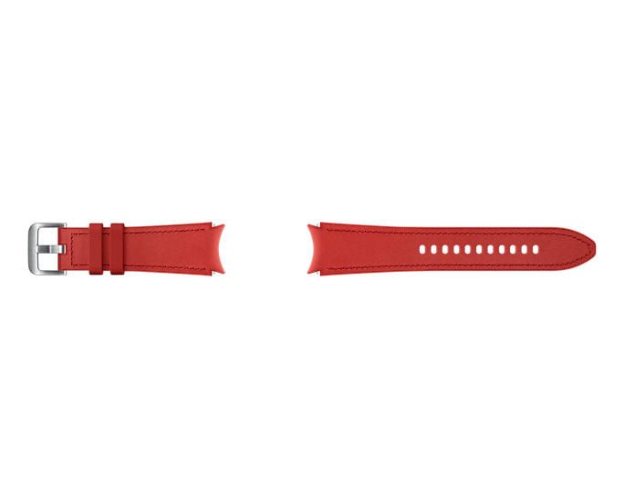 Samsung Hybrid Leather Band für die Galaxy Watch4-Serie Red