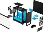 Fractal Design Pop Air RGB - Cyan Core TG Clear Tint