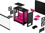 Fractal Design Pop Air RGB - Magenta Core TG Clear Tint