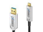 FiberX Serie - USB 3.1 Glasfaser Kabel - USB-A  USB-C - 10m
