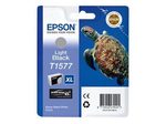 Epson Original T1577 Ultra Chrome K3 Druckerpatrone schwarz hell 25ml (C13T15774010)