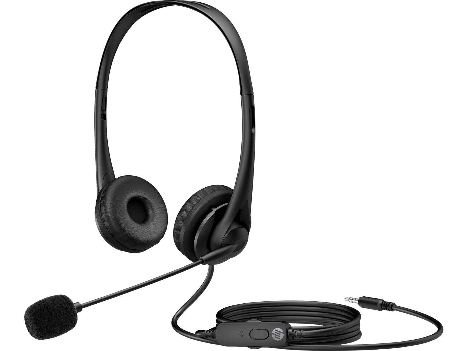 HP G2 kabelgebundenes Stereo-Headset 3,5-mm-Kopfhörerbuchse schwarz