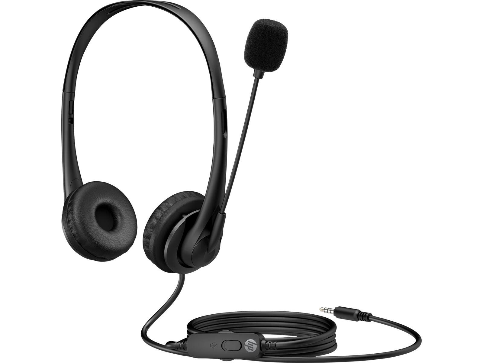 HP G2 kabelgebundenes Stereo-Headset 3,5-mm-Kopfhörerbuchse schwarz