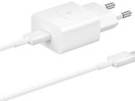 Samsung Schnellladeadapter mit Datenkabel EP-T1510 (White)