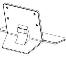 LG ST-43HT Tischaufsteller für 109,2 cm (43 Zoll) Display