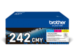 Brother Original TN-242 Toner - 3er Multipack (TN242CMY)